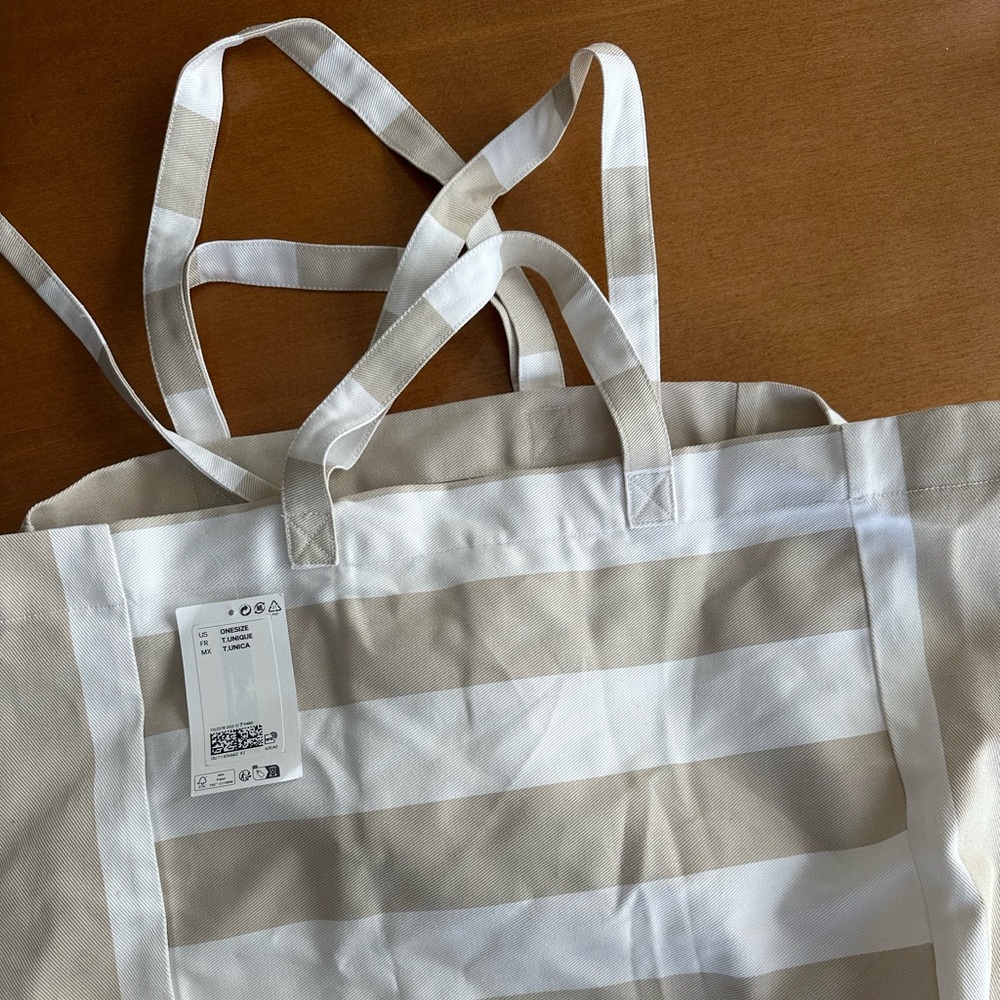 H&M Stripe Tote Bag